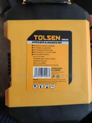 Tolsen Ratchet Screwdriver Bits Sockets Set 41pcs CRV