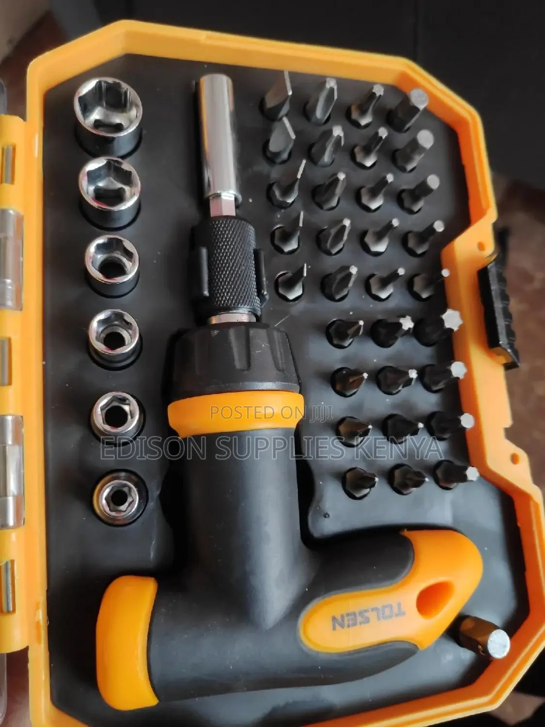 Tolsen Ratchet Screwdriver Bits Sockets Set 41pcs CRV