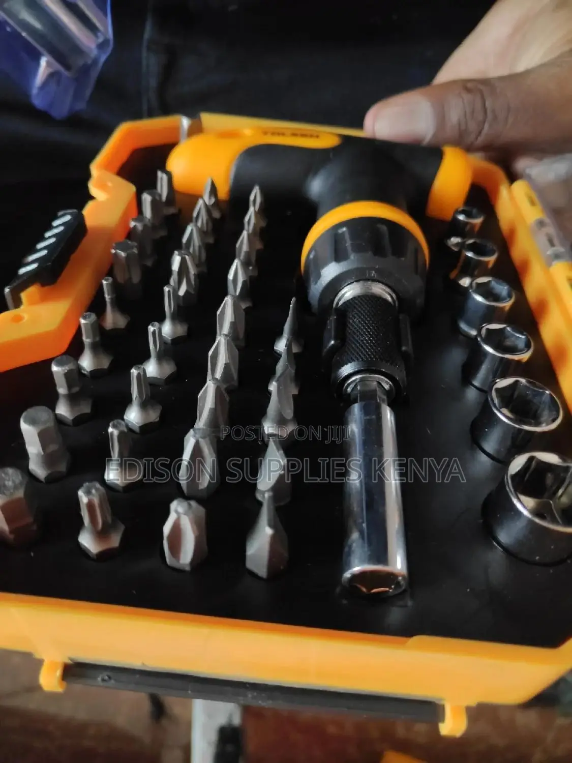 Tolsen Ratchet Screwdriver Bits Sockets Set 41pcs CRV
