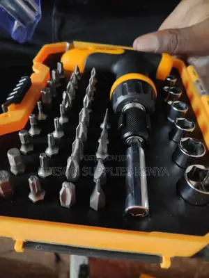 Tolsen Ratchet Screwdriver Bits Sockets Set 41pcs CRV