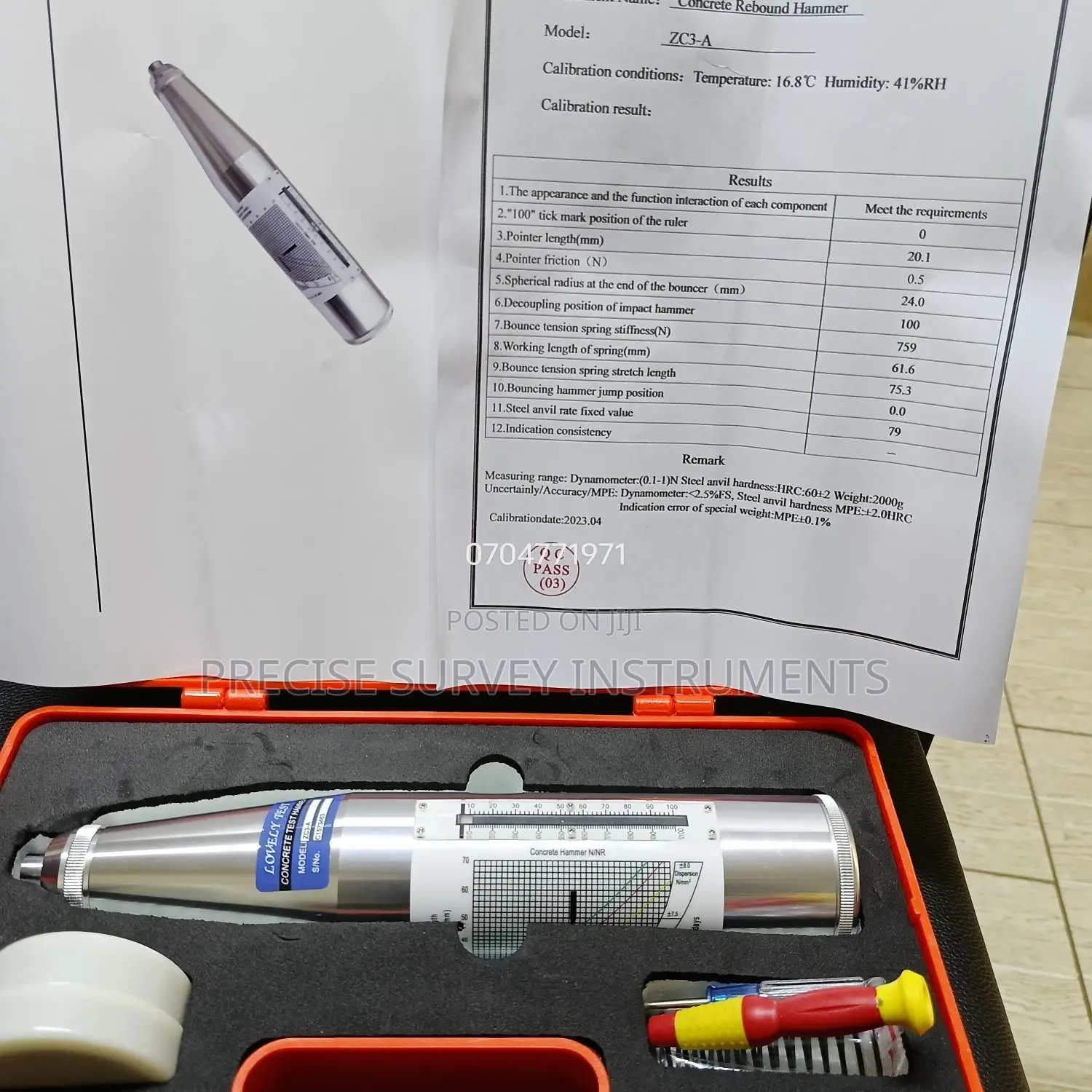 Concrete Rebound Hammer Tester