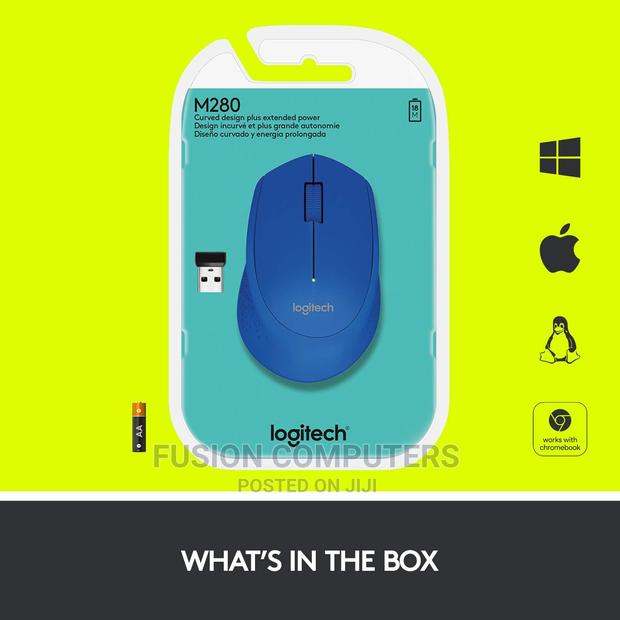 LOGITECH Wireless Mouse M280 Blue 2.4ghz - thumbnail 3