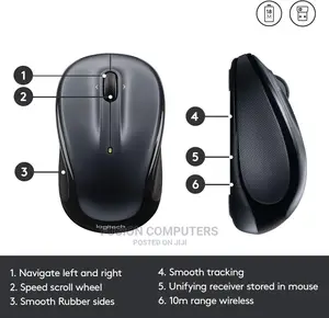 Logitech M325 Wireless Mouse Dark Silver