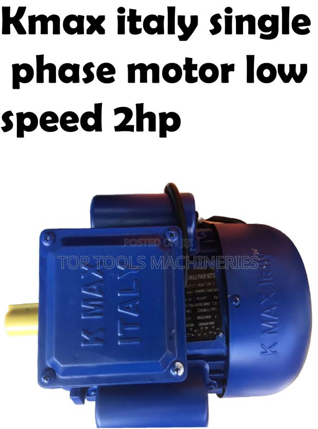 Kmax Italy Single Phase Motor Low Speed 2hp - main view