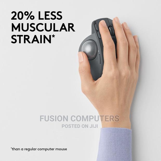 LOGITECH Mx Ergo Wireless Trackball Graphite - thumbnail 4