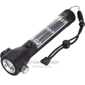 Solar Powered Self Defence Led Flashlight Torch