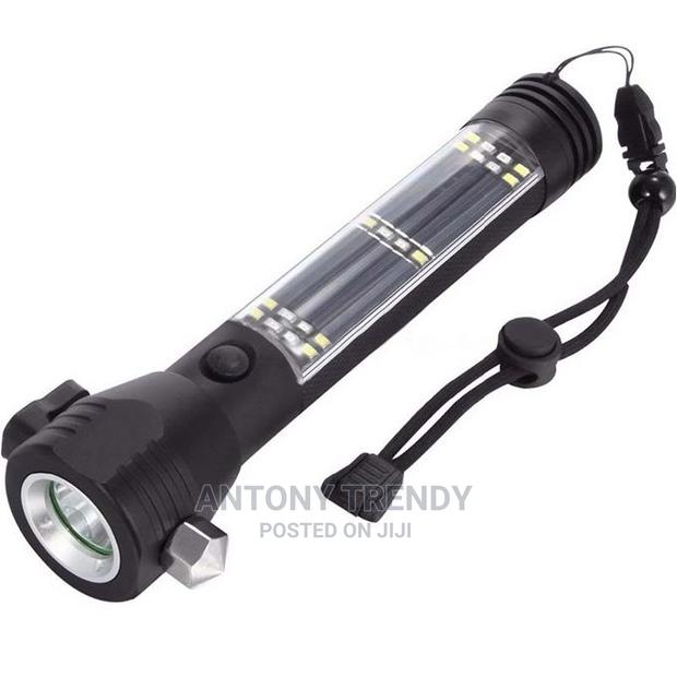 Solar Powered Self Defence Led Flashlight Torch - thumbnail 2