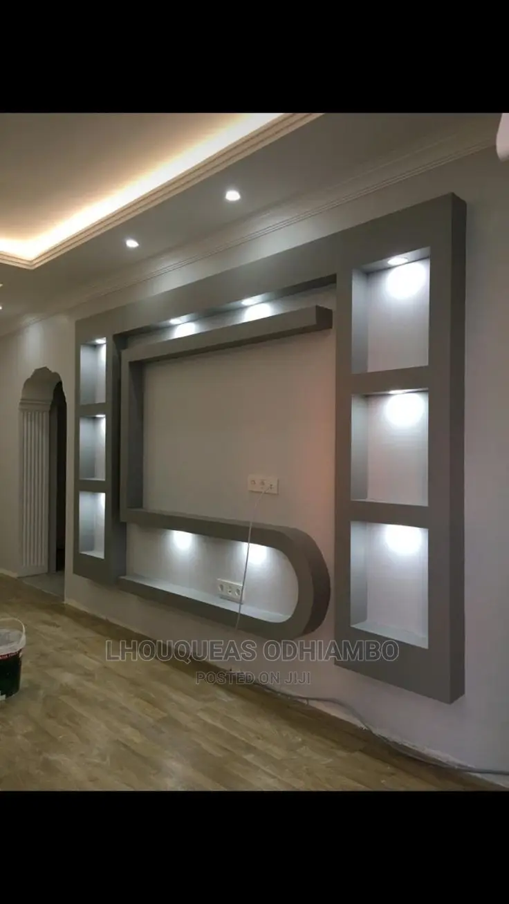 Gypsum Wall Unit TV Niche