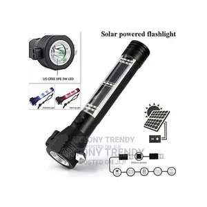 Generic LED Multifunctional Solar Flashlight USB Rechargeabl
