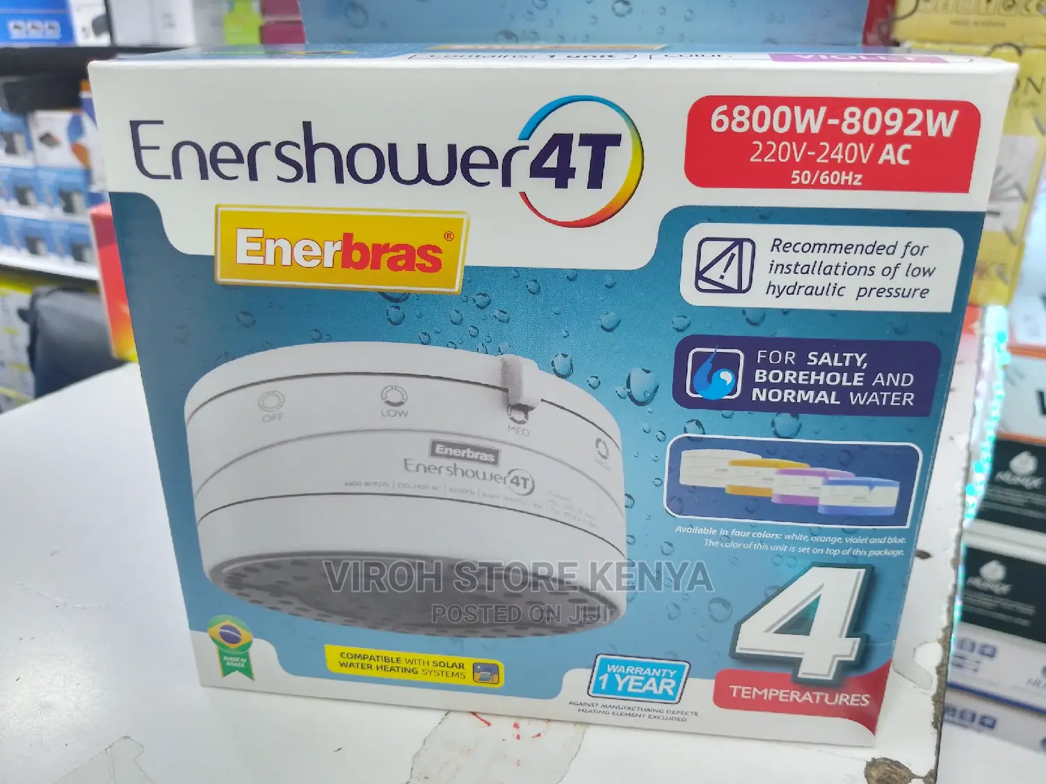 Enershower Head Ener Brass 4T