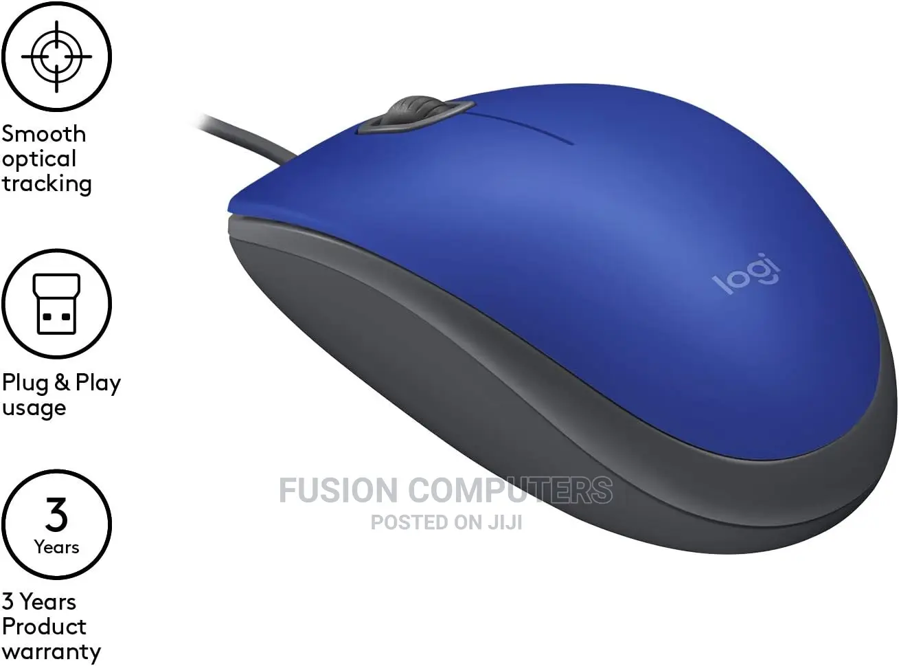 Logitech USB Silent Mouse M110 – Blue