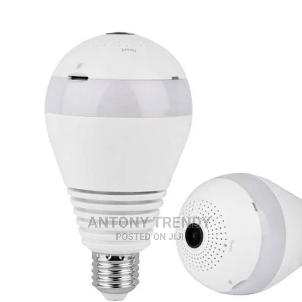 Camera Bulb Light Wifi Surveillance 360 Degree CCTV