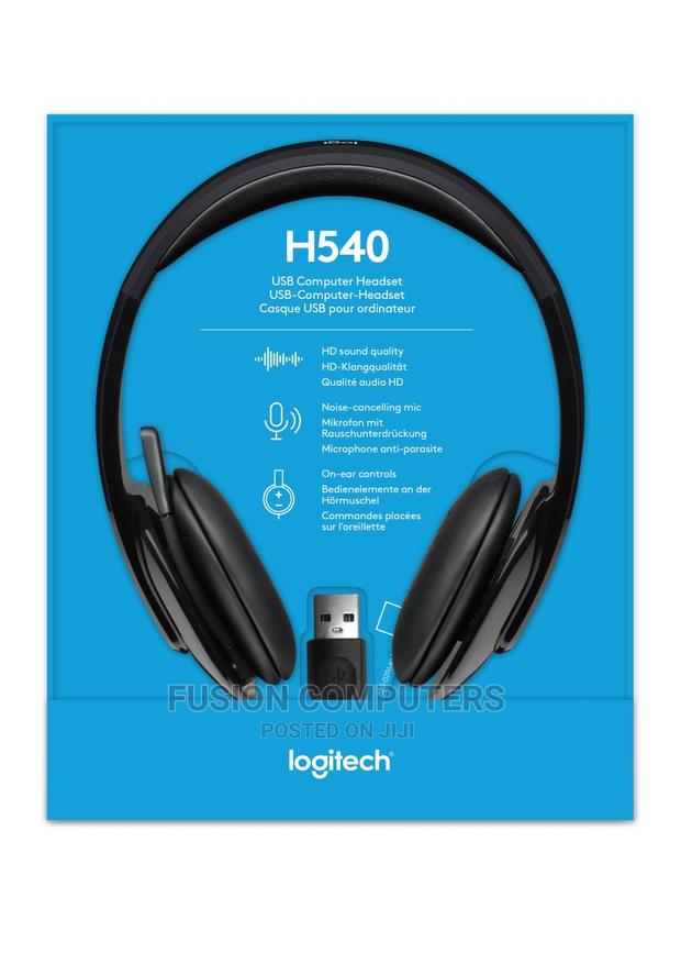 LOGITECH Headset H540 - USB - Black - thumbnail 3