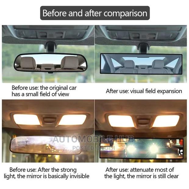Generic Rectangle Rear View Mirror - thumbnail 3