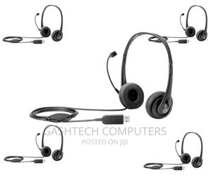 - T1A67AA HP Stereo USB Headset Black - thumbnail 2