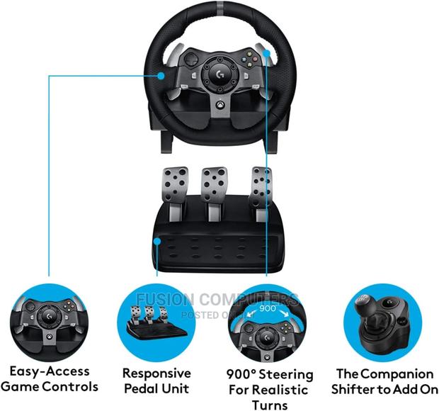 Logitech G920 Driving Force Racing Wheel – USB - main view