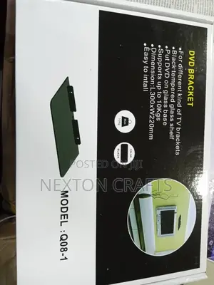 Single Wall Mount Bracket Shelf for DVD VCR Player, TV Cable