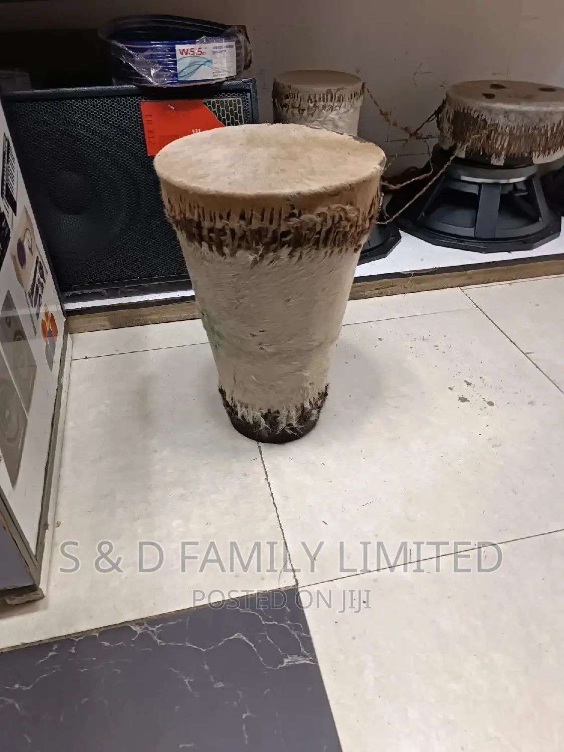 Vintage African Wooden Drum