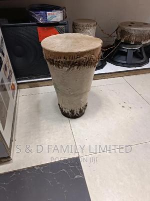 Vintage African Wooden Drum - thumbnail 2