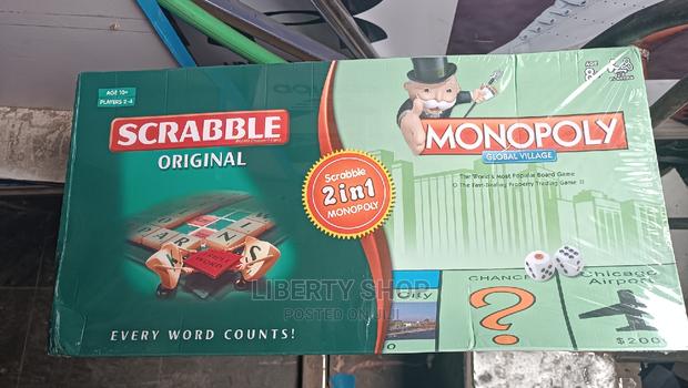 2 In1 Scrabble and Monopoly Board Game