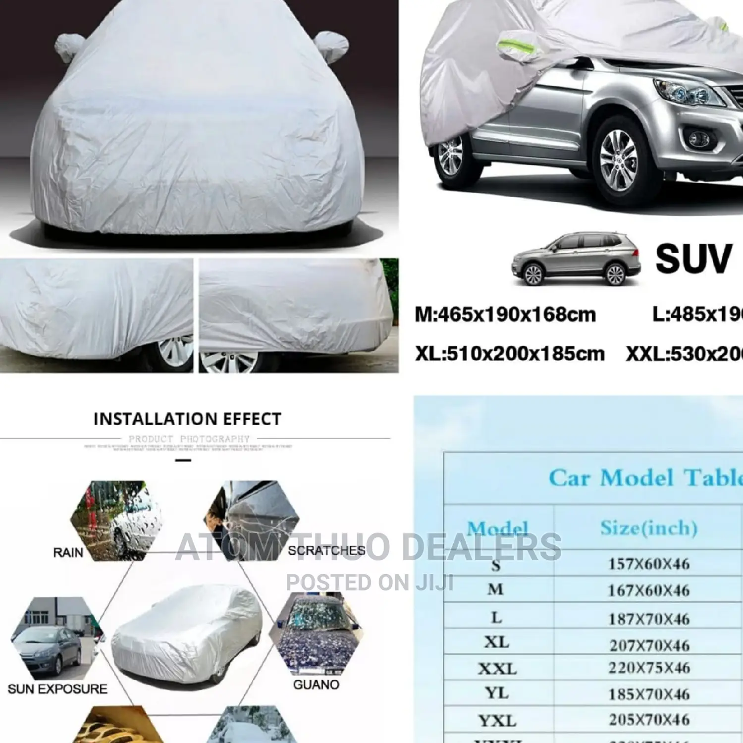 Universal Grey Car Cover