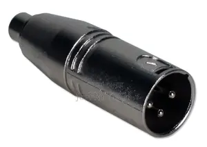 QVS XLR Male to RCA Female Audio Adapter