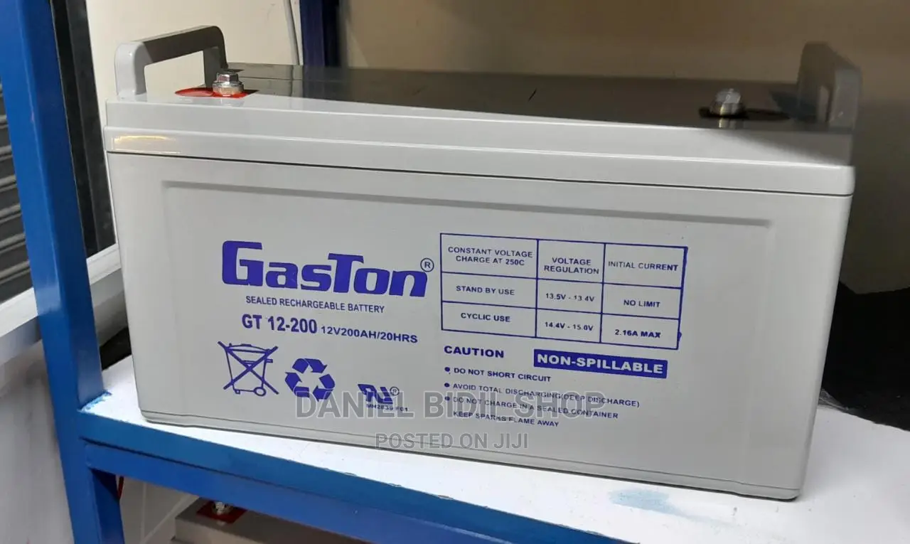 Gaston Gel Sealed Rechargeable Solar Battery GT 200ah 12v
