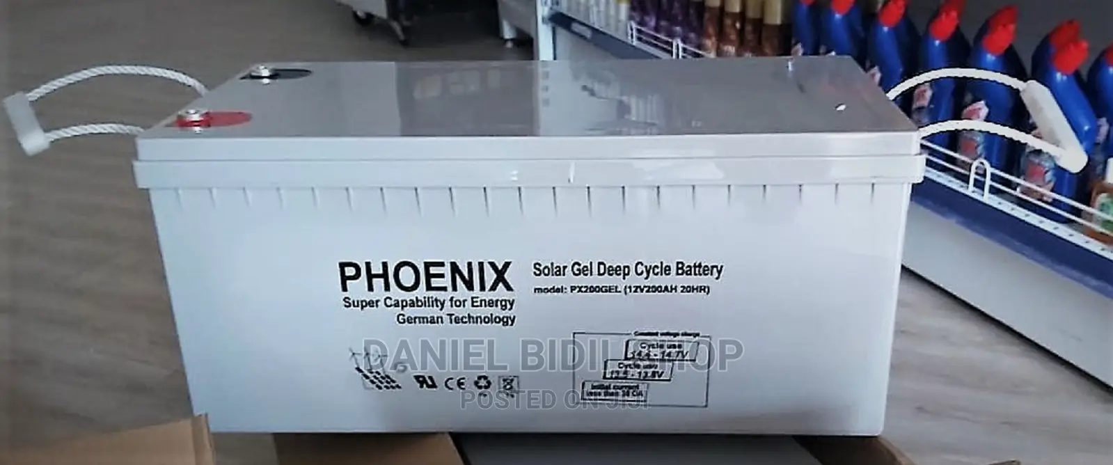 Germany Solar Gel Deep Cycle Battery Px200gel 12v 200ah 20hr
