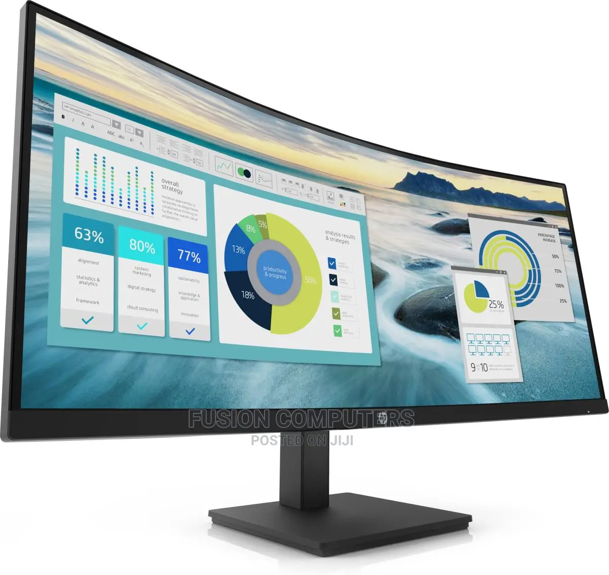 Hp Curved Monitor - P34hc G4 - 34in - 3440x1440 (Wqhd)