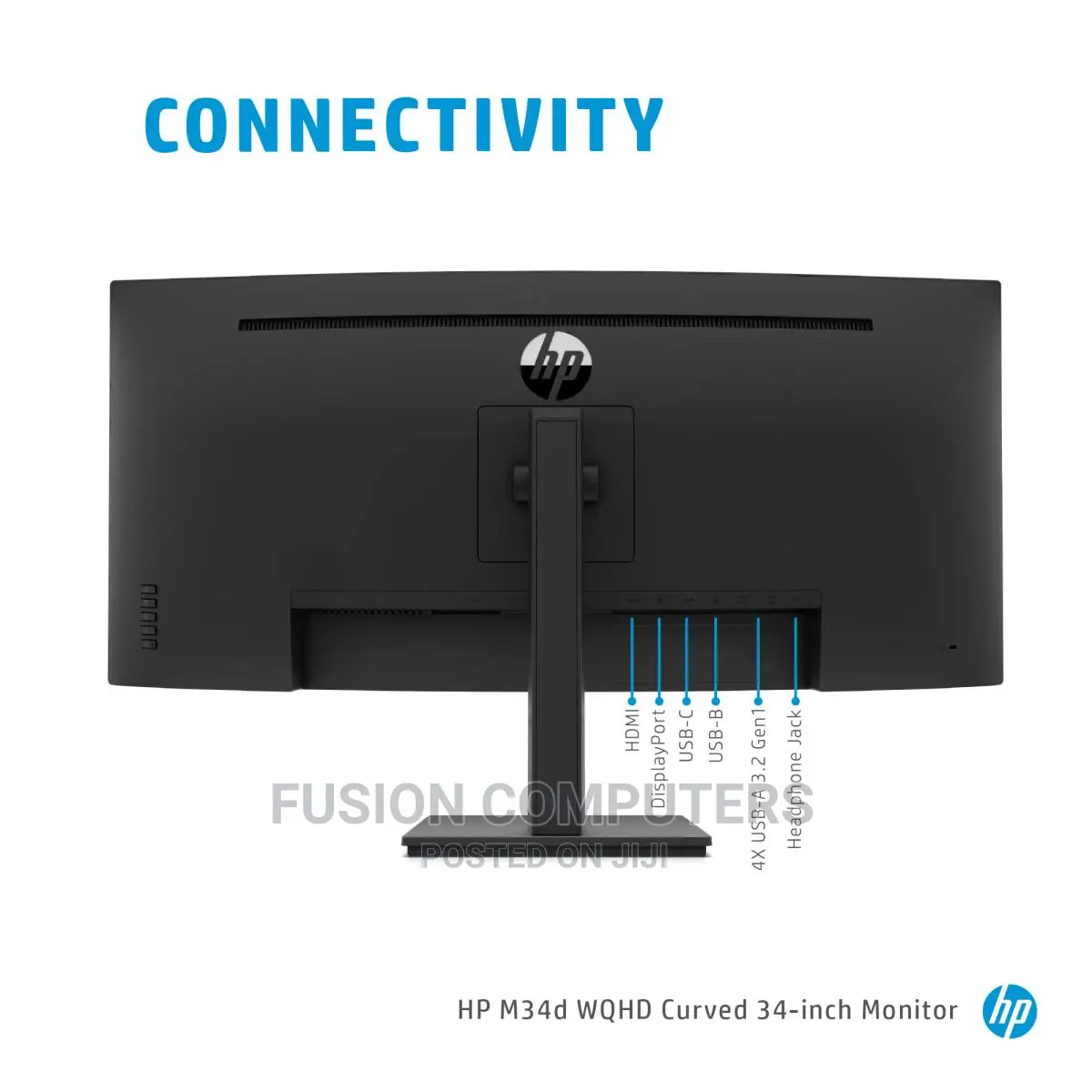 HP Curved Monitor - M34d - 34in - 3440x1440 (WQHD)
