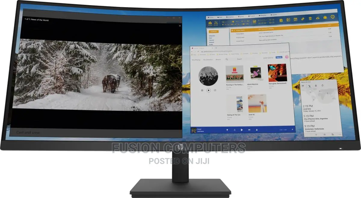 HP Curved Monitor - M34d - 34in - 3440x1440 (WQHD)