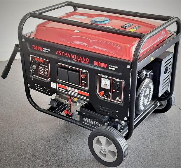 Astramilano 7.5kva Key Start Petrol Generator - main view