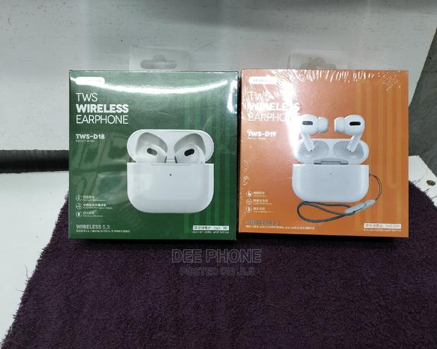 YK TWS D18 Wireless Earpods - thumbnail 3