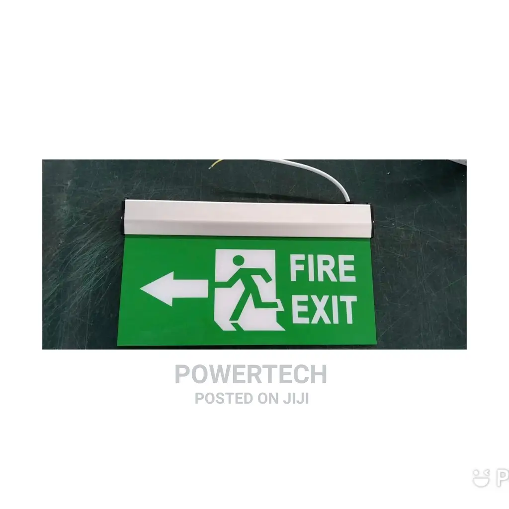 Fire Safety Exit Sign Warning Guidance Signage Lights