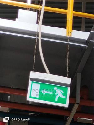 Fire Safety Exit Sign Warning Guidance Signage With Lights - thumbnail 2