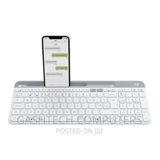 Logitech Slim Multi-Device Wireless Keyboard Off-White - main view