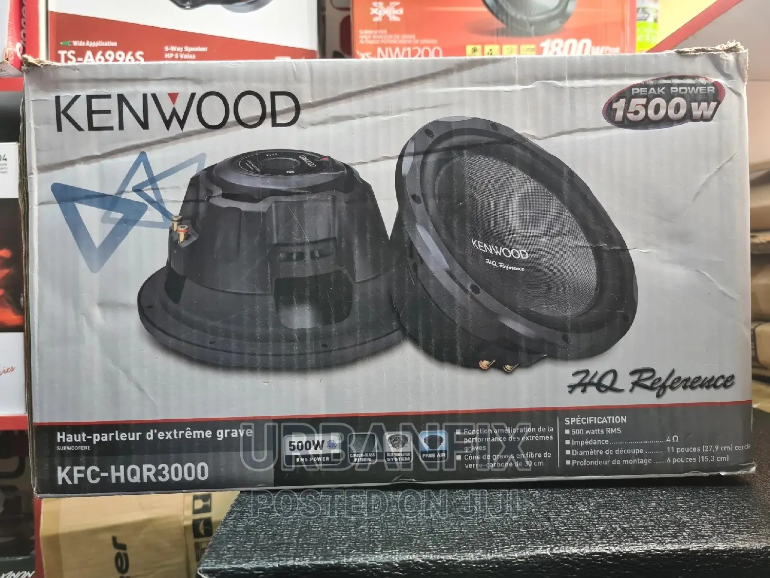 Brand New 1500 Watts Kenwood HQR Bass Subwoofer