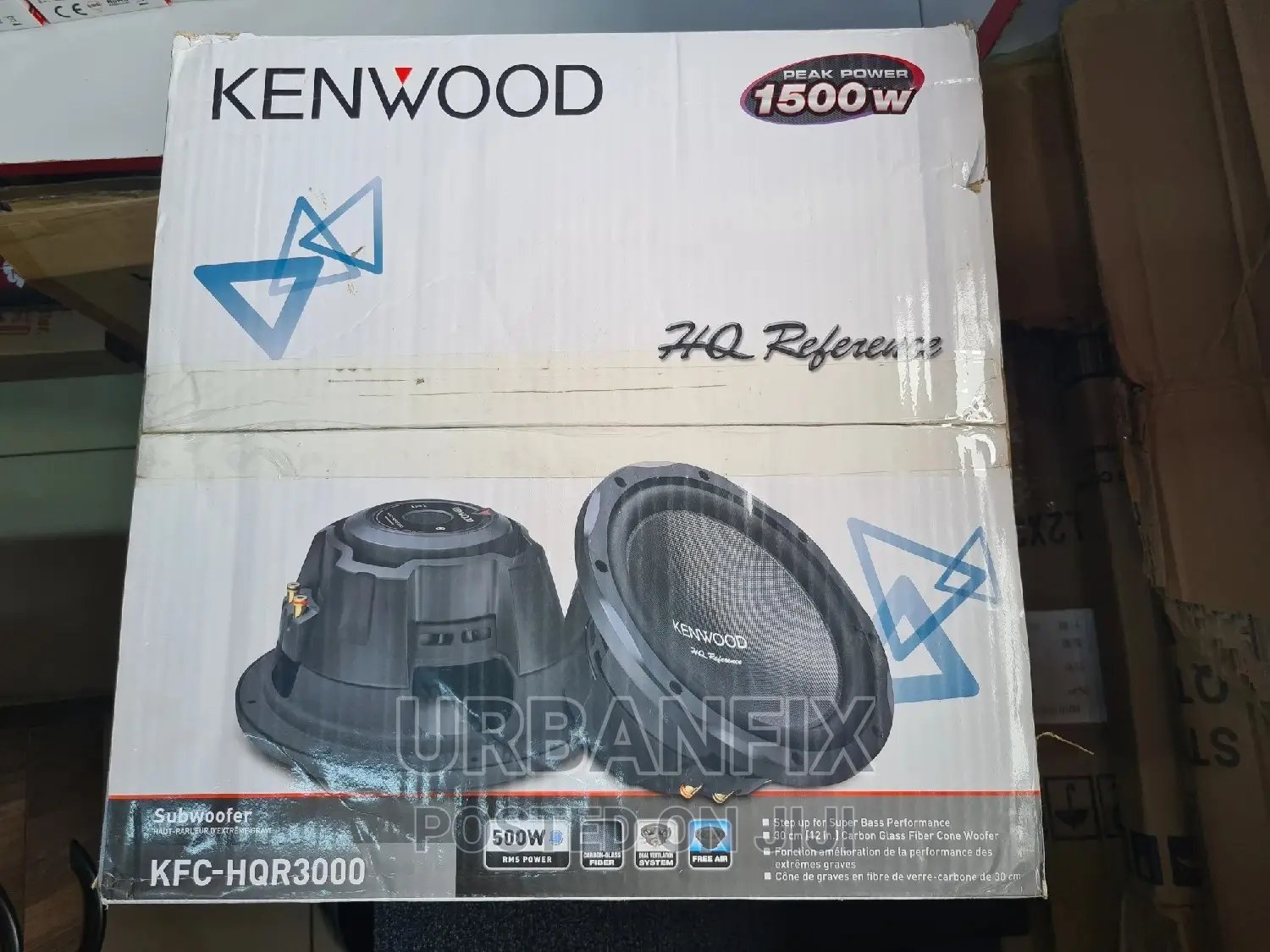 Brand New Kenwood 1500 Watts HQR Bass Subwoofer