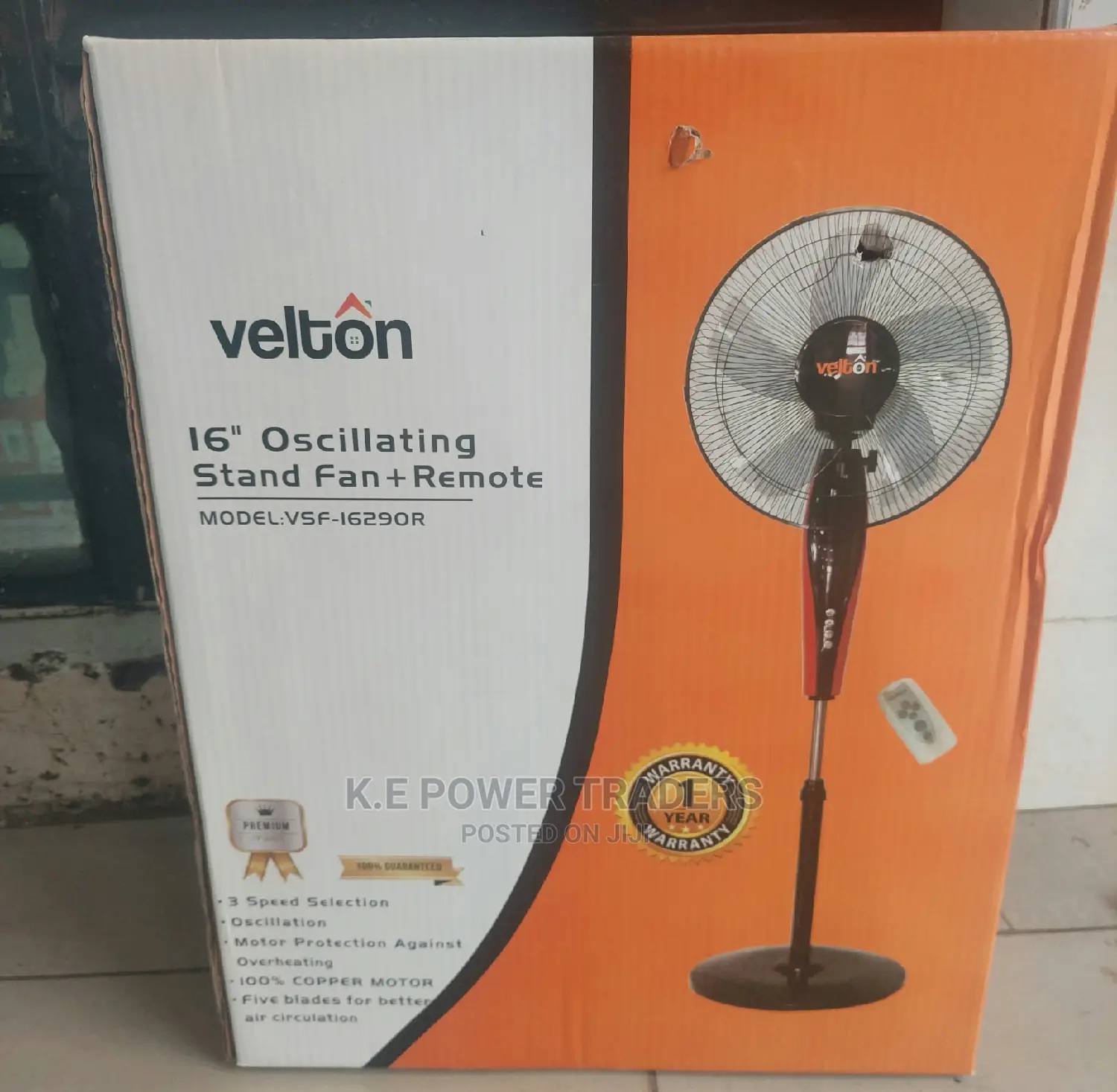 Big Base Remote Stand Fan