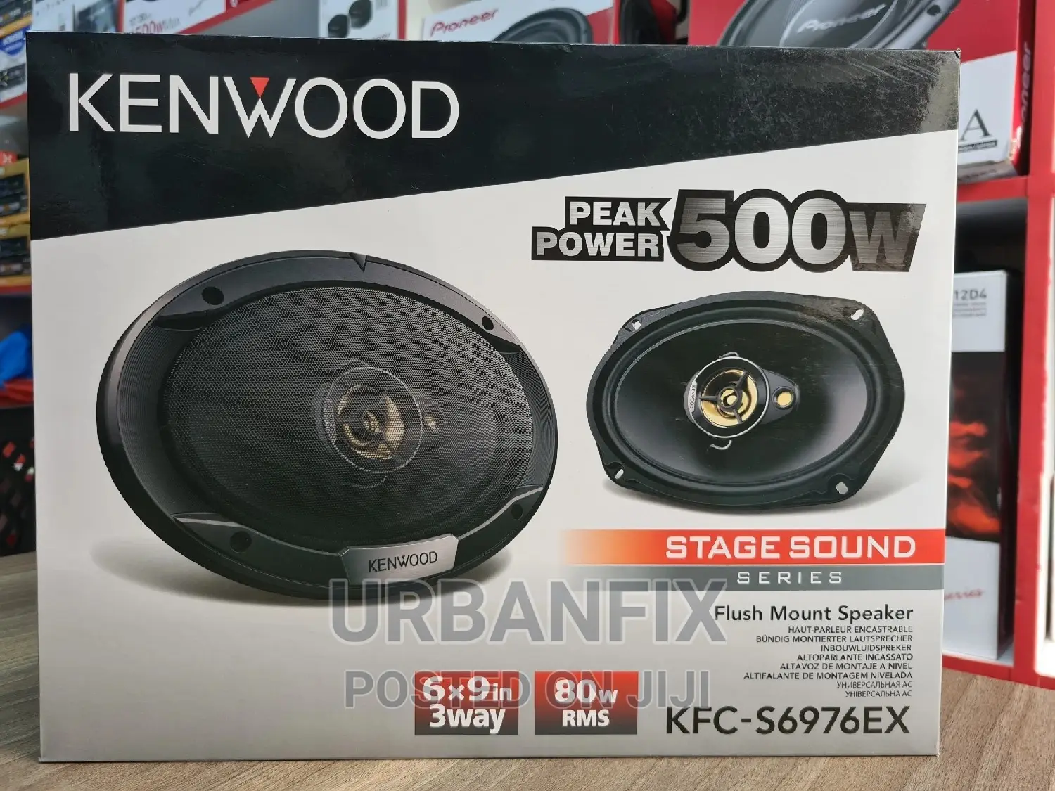 Original 500 Watts Kenwood Oval Midrange Speakers - A Pair