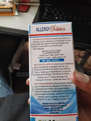 Allergy Solution Herbal Cold Syrup Tahafif Herbs Tanzania