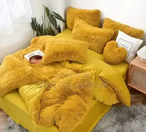 Stylish Fur Duvet Set 6pcs