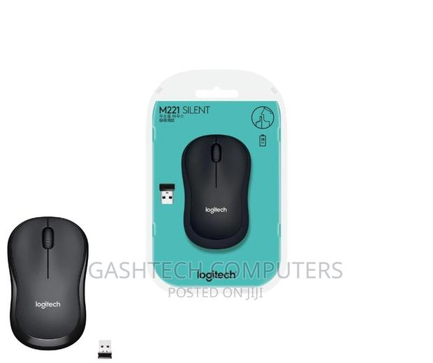 Logitech M221 Silent Wireless Mouse- Charcoal