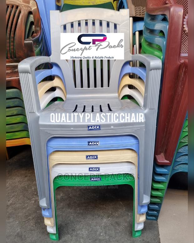 Quality Long Arm Plastic Chair. - main view