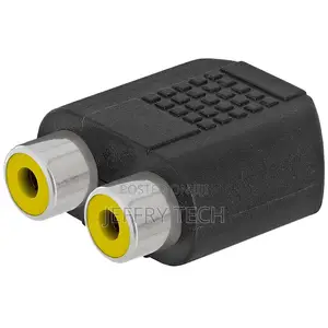 3.5mm Stereo Jack Female to 2 RCA Female Jack Y Splitter Aud