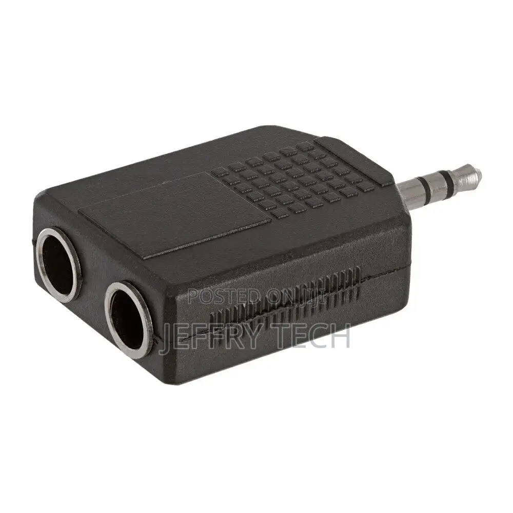 3.5mm Stereo Plug to 2 X 6.35mm Mono Jack Adapter Audio Spli