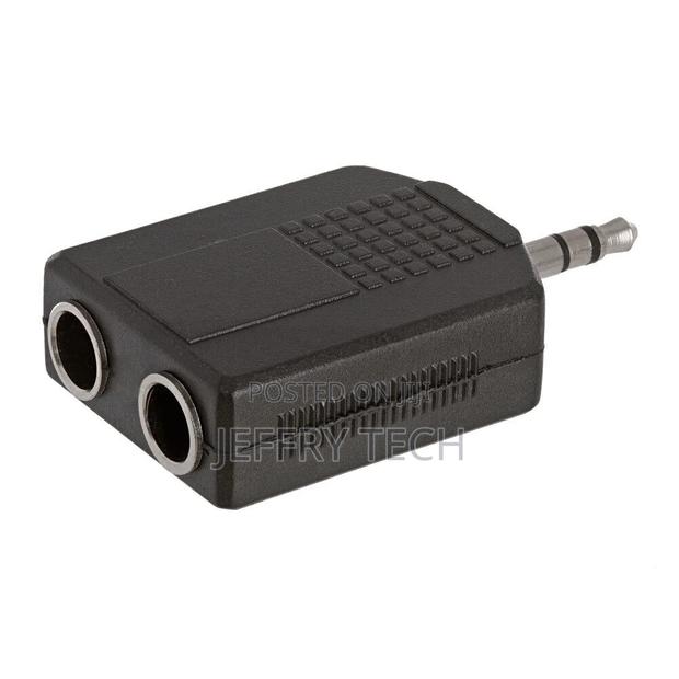 3.5mm Stereo Plug to 2 X 6.35mm Mono Jack Adapter Audio Spli