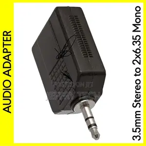3.5mm Stereo Plug to 2 X 6.35mm Mono Jack Adapter Audio Spli