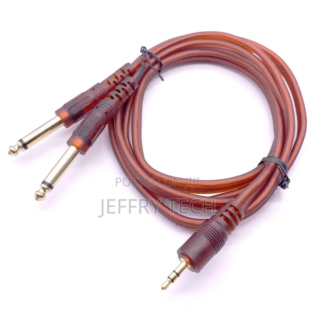 3.5mm Stereo AUX TRS to 1/4 Inch TS Audio Cable 5FT Male Y A