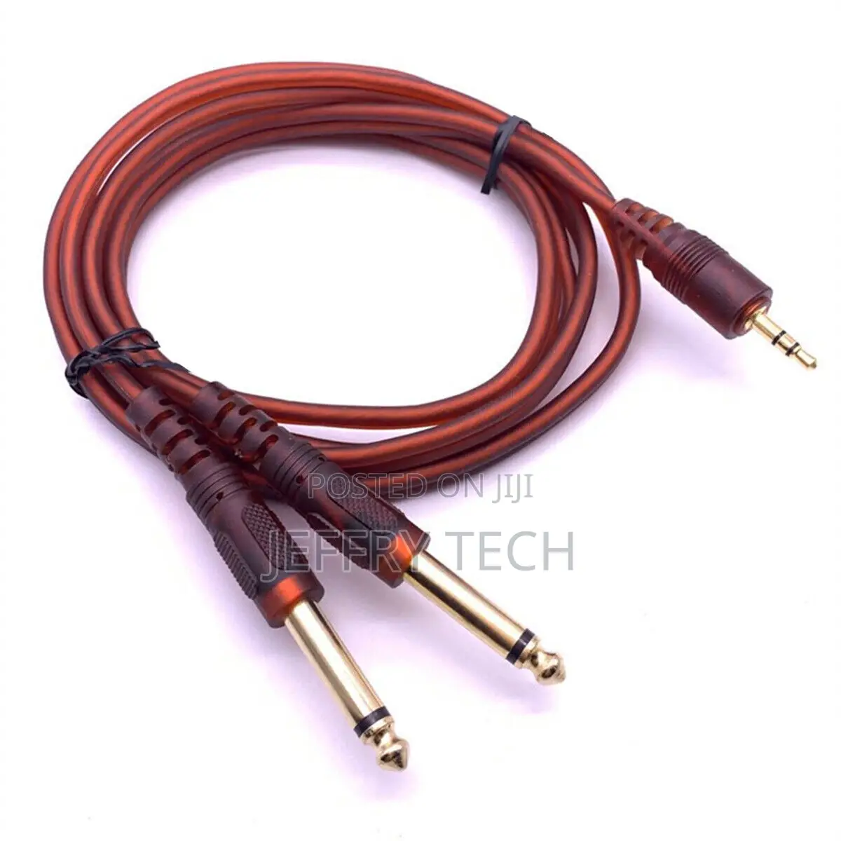3.5mm Stereo AUX TRS to 1/4 Inch TS Audio Cable 5FT Male Y A